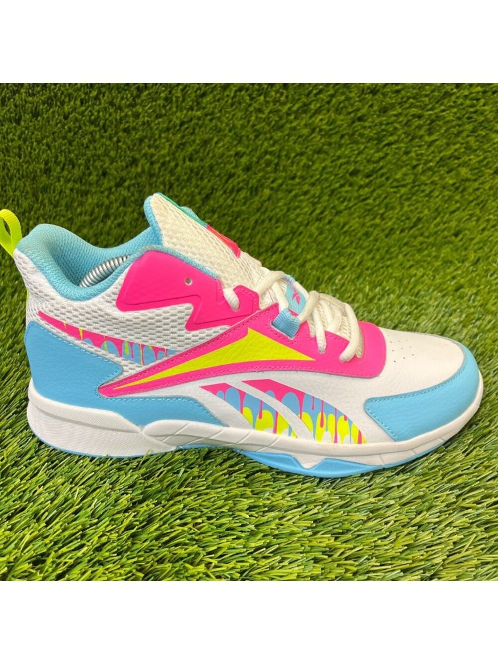 Reebok More Buckets Kids Girls Size 7Y Multicolor Athletic Shoes Sneakers